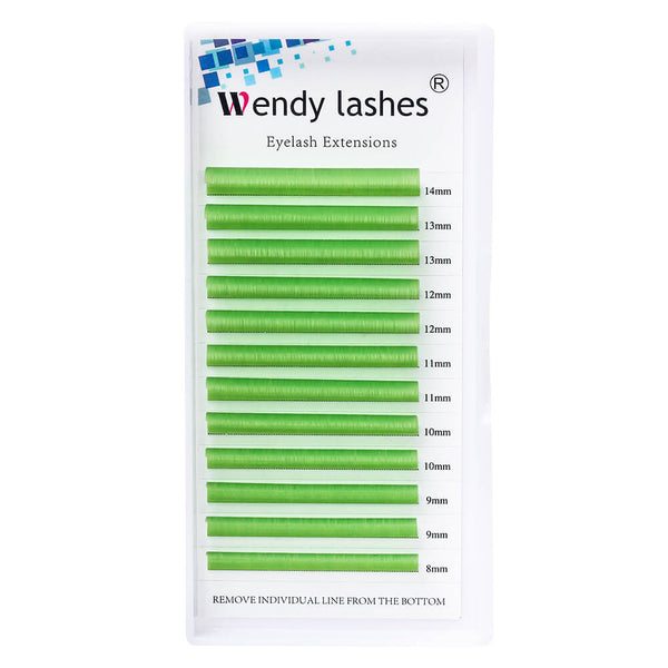 0.07 Spring Green Easy Fan Lashes